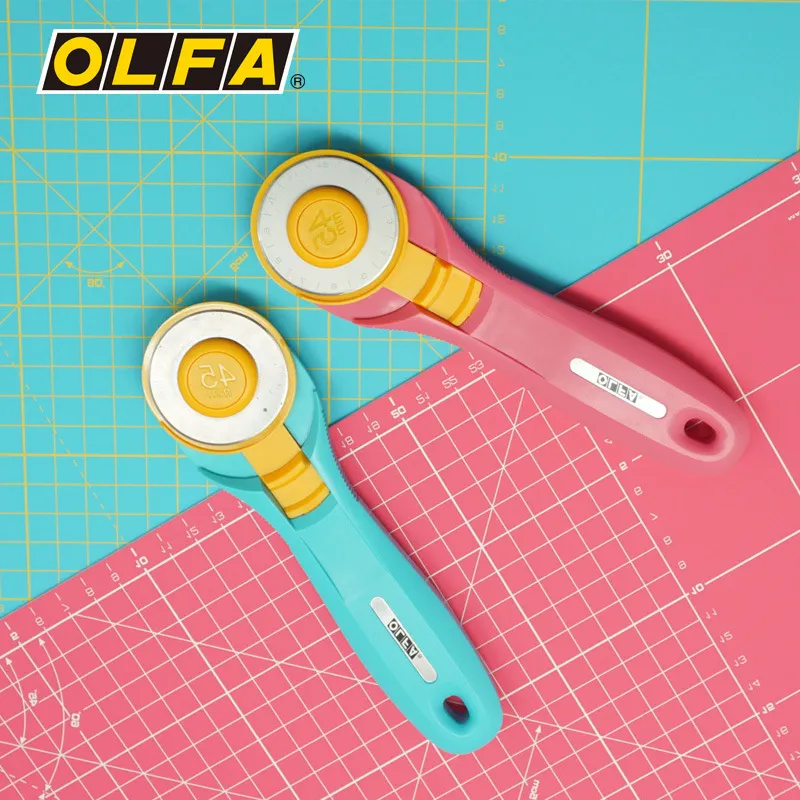 Leatherwork Knife - Olfa الروتاري Pinkle قطع شفرة ،