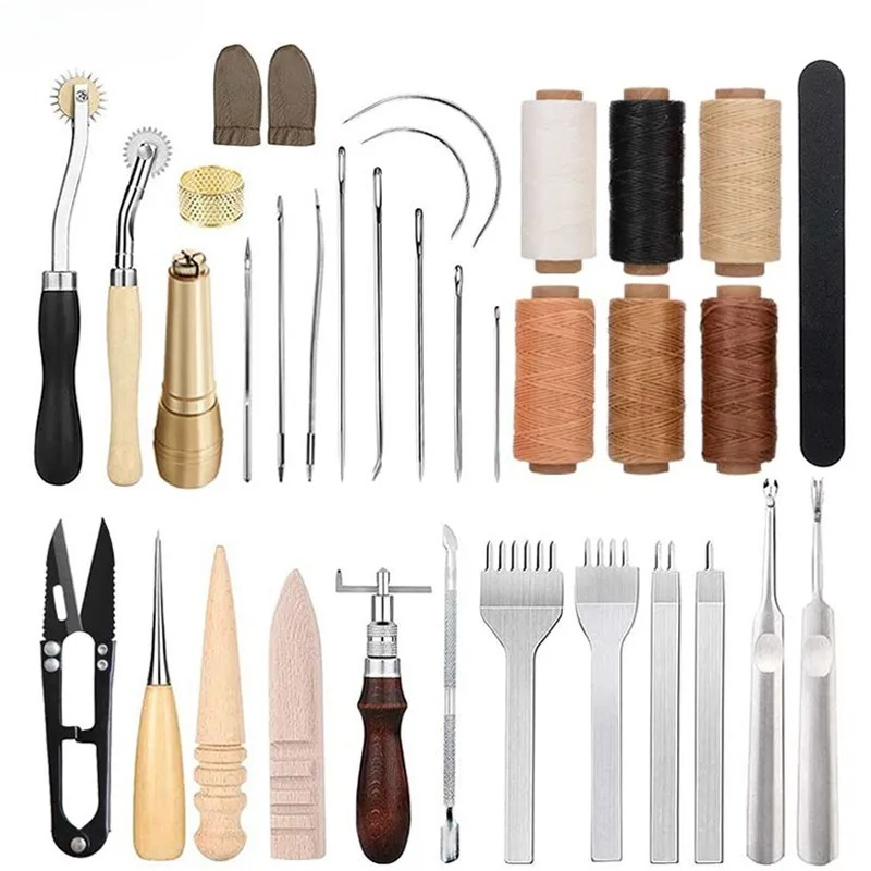 Leatherwork Hole Punch - 25 قطعة من أدوات العمل بالجلد
