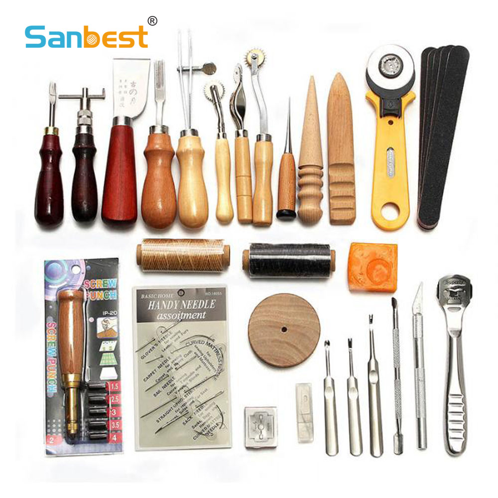 Leatherwork Hole Punch - Sanbest المهنية أدوات حرفية جلدية عدة