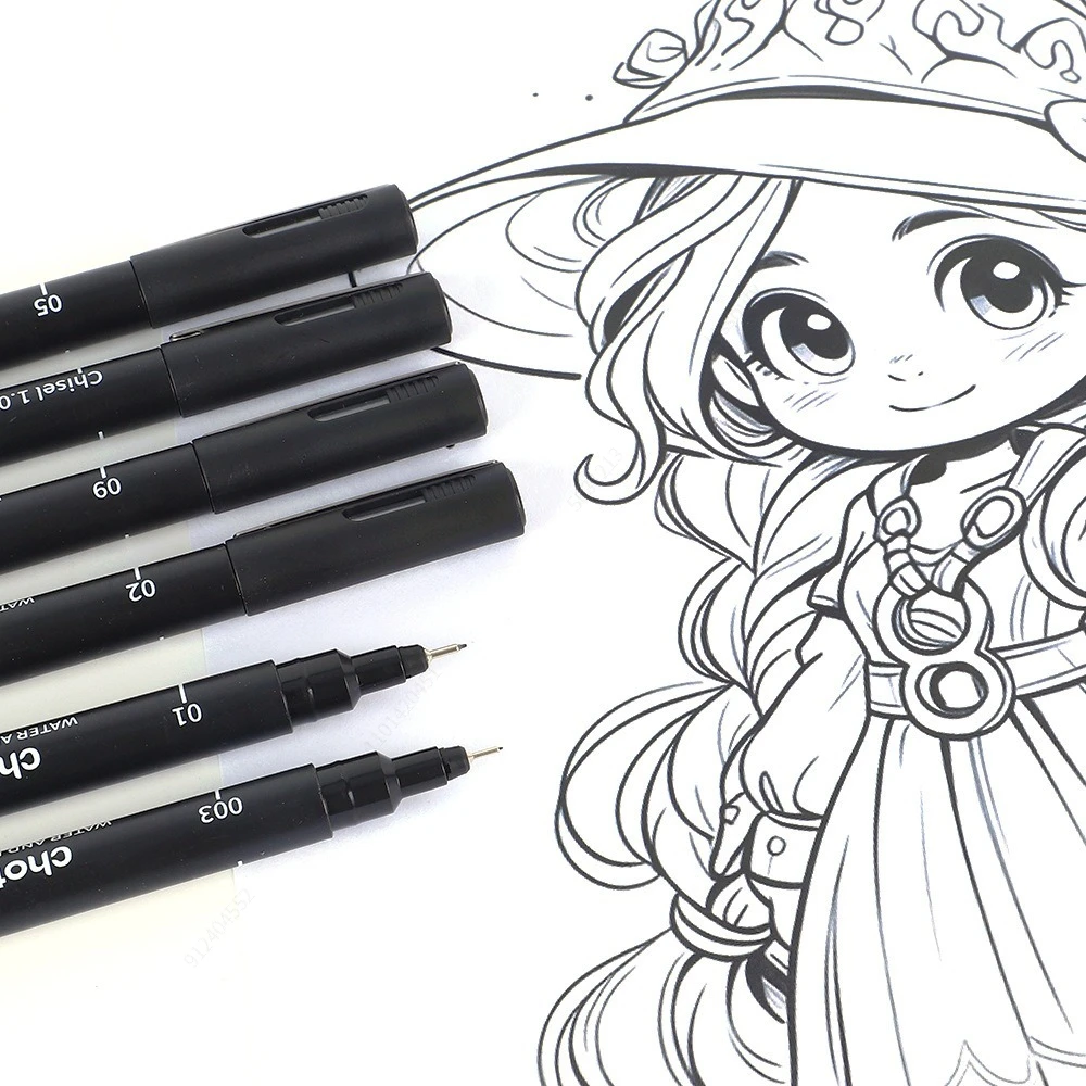 أقلام صغيرة سوداء، 15 مقاسًا،  - مراجعة Copic Marker Sketch وسعره