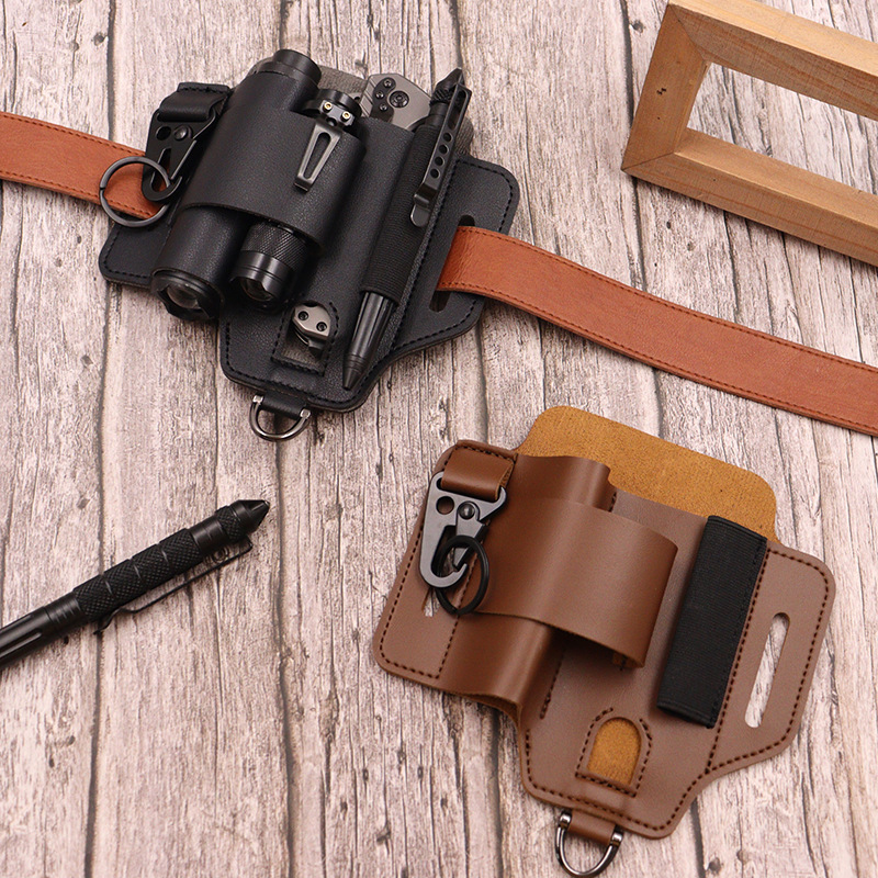 أداة تكتيكية غمد جلدي مفتوح ال - مراجعة Leatherwork Knife وسعره