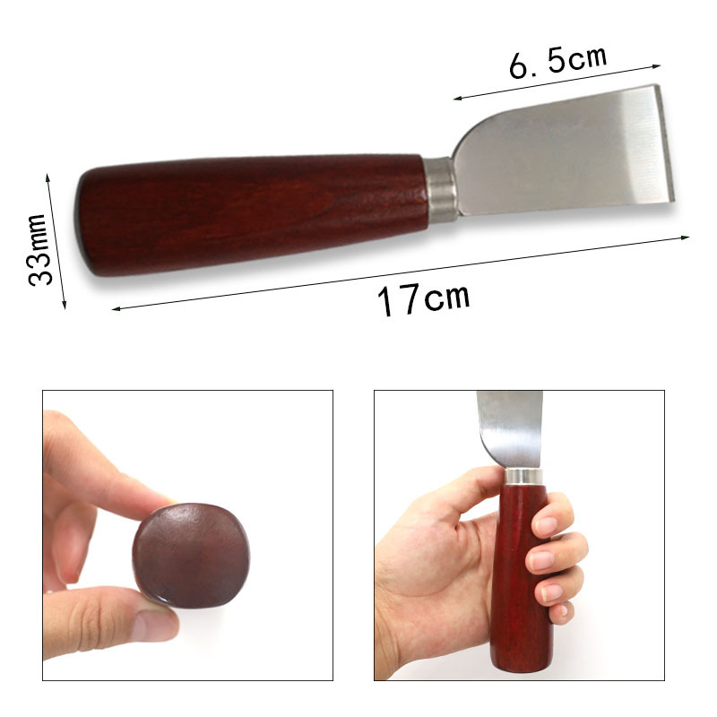 مقبض خشبي DIY أداة الجلود الحر - مراجعة Leatherwork Knife وسعره