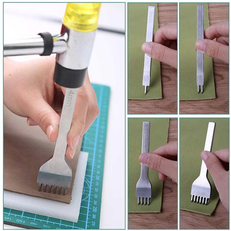 25 قطعة من أدوات العمل بالجلد  - مراجعة Leatherwork Hole Punch وسعره