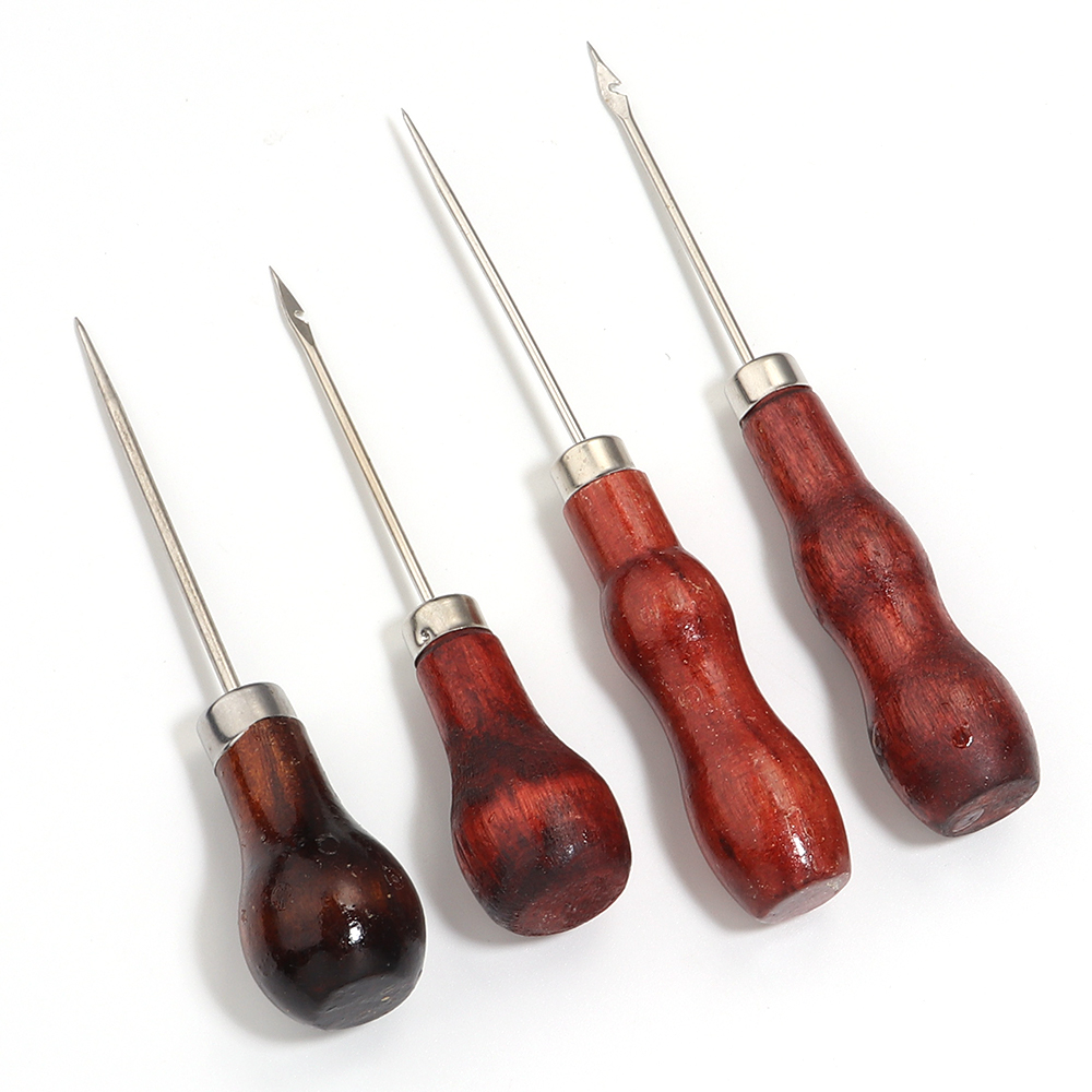 مقبض خشبي Awls لتقوم بها بنفسك - مراجعة Leatherwork Hole Punch وسعره