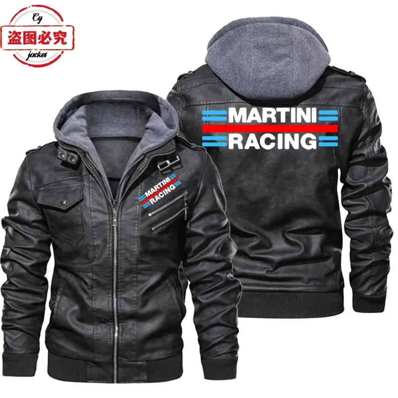 سترة جلدية مطبوعة بشعار مارتين - مراجعة Leather Work Jacket With Hood وسعره