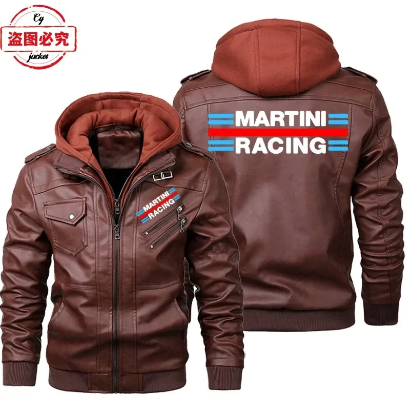 سترة جلدية مطبوعة بشعار مارتين - مراجعة Leather Work Jacket With Hood وسعره